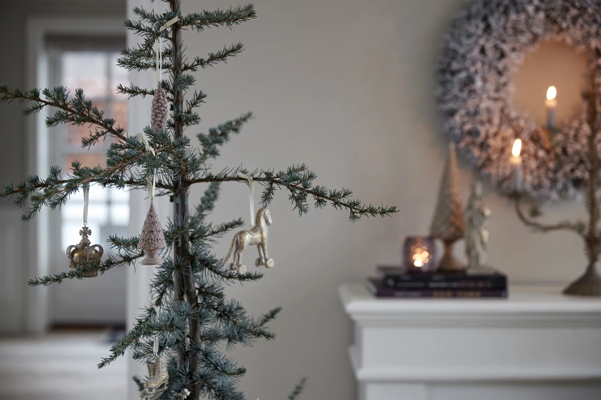 Serafina Weihnachtsanhänger Pferd 11cm, Antikgold Lene Bjerre