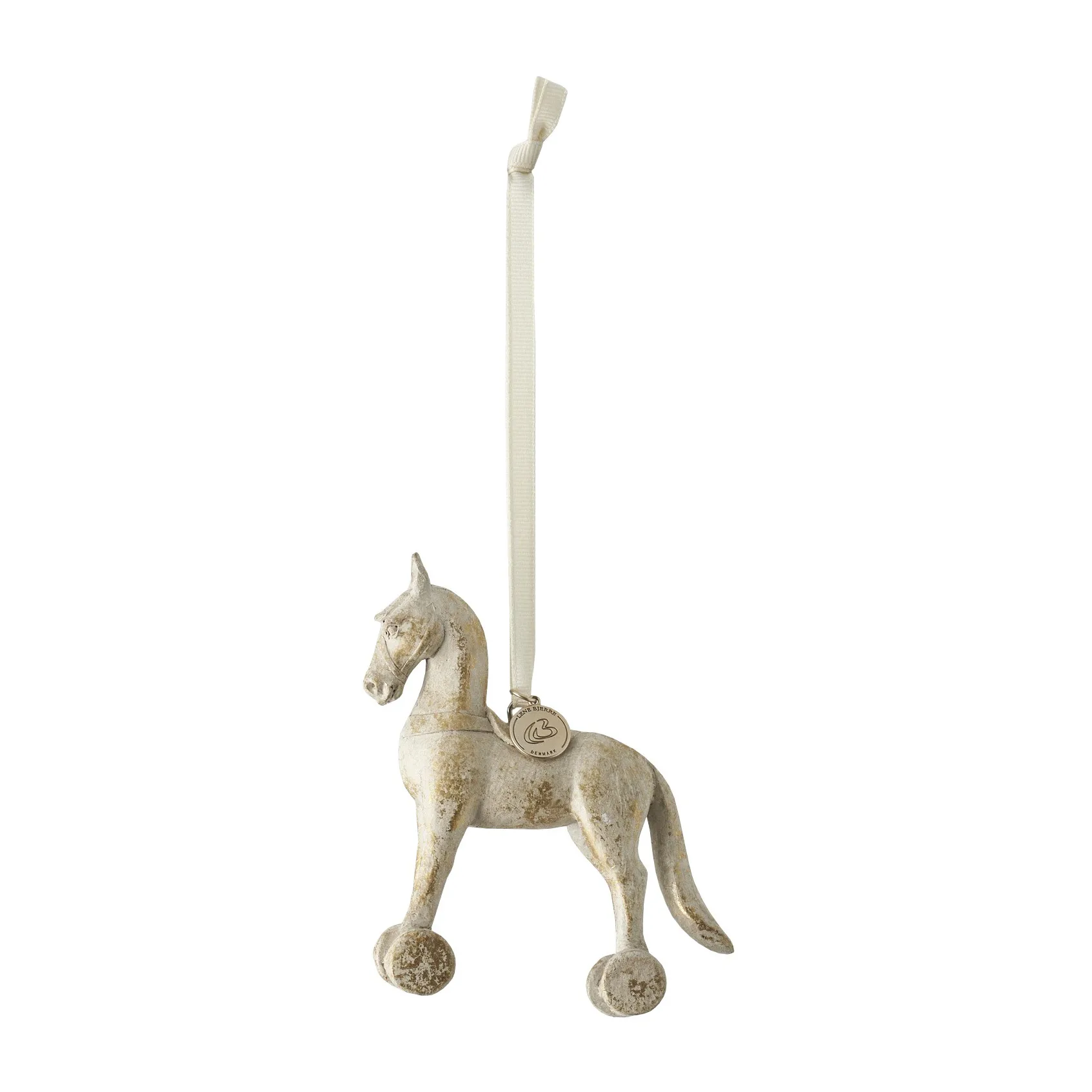 Serafina Weihnachtsanhänger Pferd 11cm, Antikgold Lene Bjerre