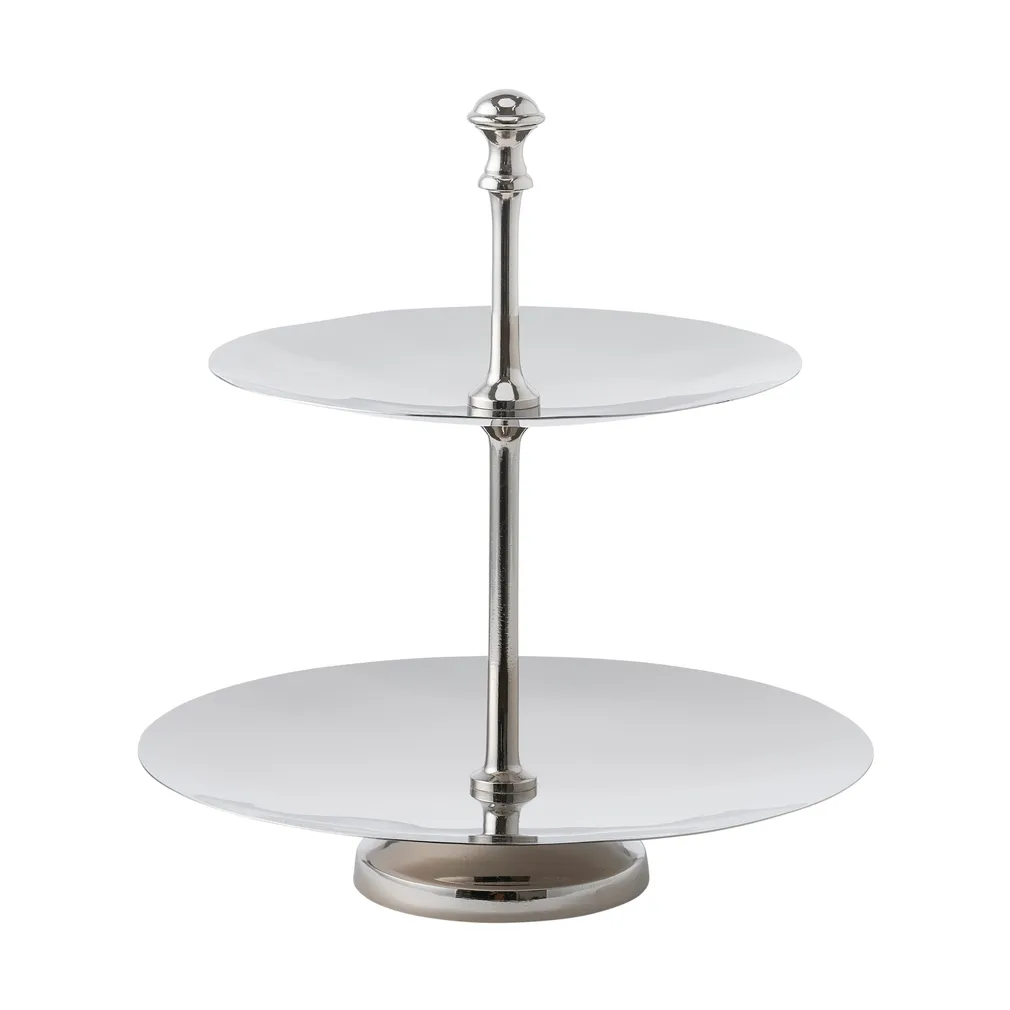 Sigrine Etagere, Silberfarben, 25x25xH27 cm Lene Bjerre