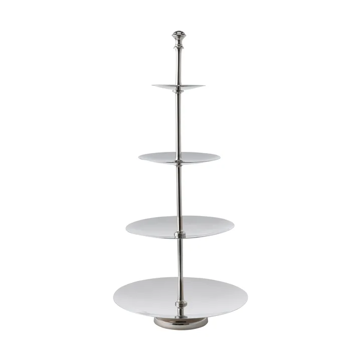 Sigrine Etagere - Silberfarben, 25x25xH53 cm - Lene Bjerre