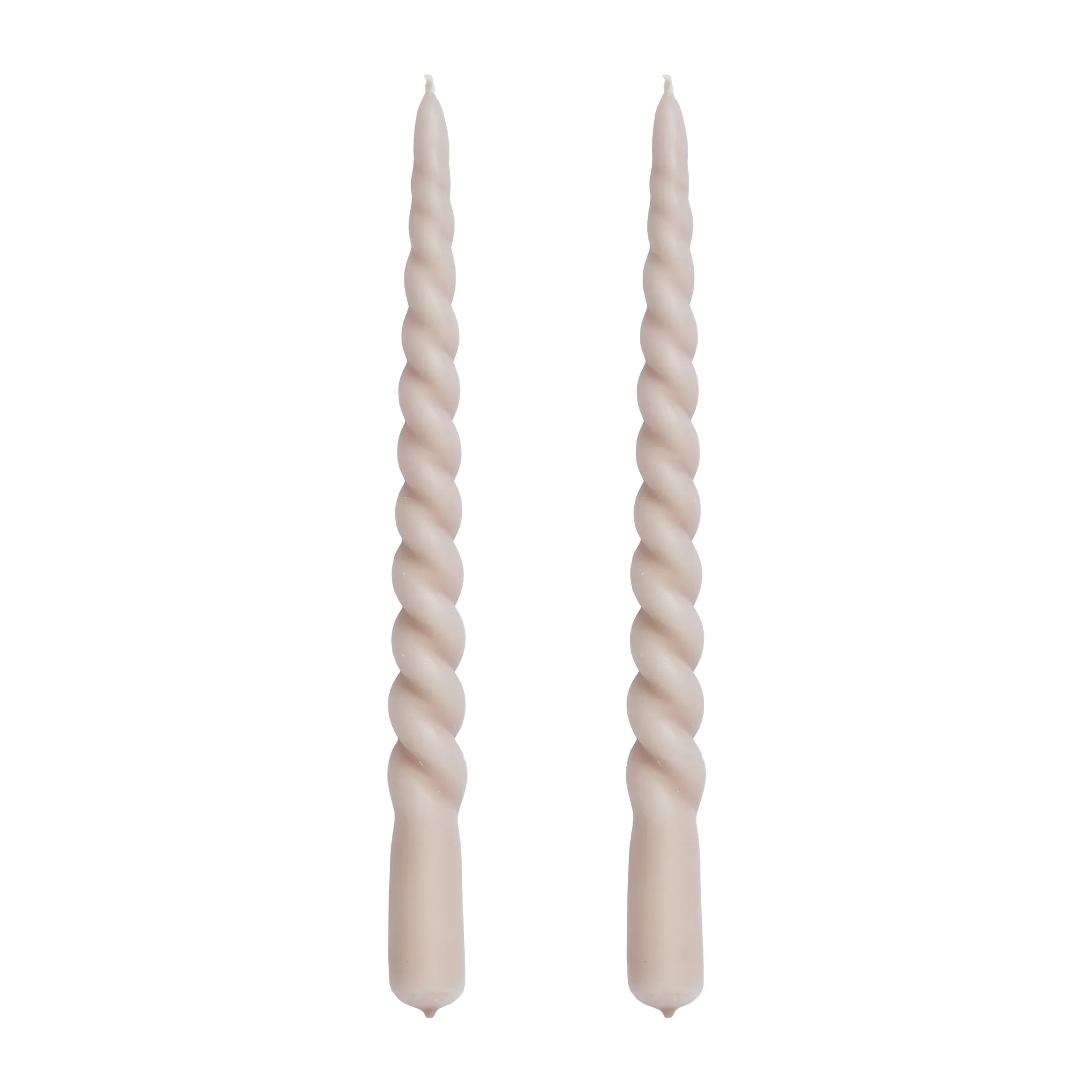 Twisted gedrehte Kerze 25cm 2er Pack, Bark Lene Bjerre