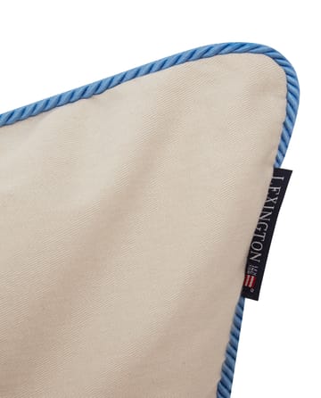 Beach Club Embroidered Kissenbezug 50 x 50cm - Beige-blau - Lexington