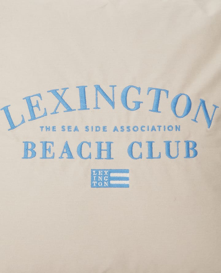 Beach Club Embroidered Kissenbezug 50 x 50cm - Beige-blau - Lexington