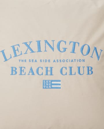 Beach Club Embroidered Kissenbezug 50 x 50cm - Beige-blau - Lexington