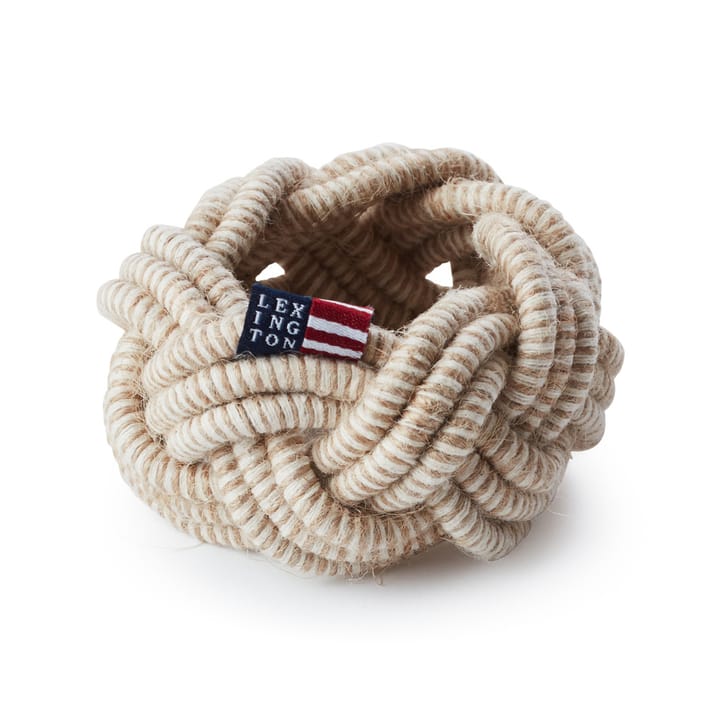 Braided Cotton/Jute Serviettenring - Beige-white - Lexington