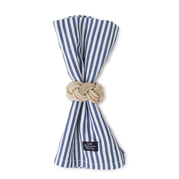 Braided Cotton/Jute Serviettenring - Beige-white - Lexington