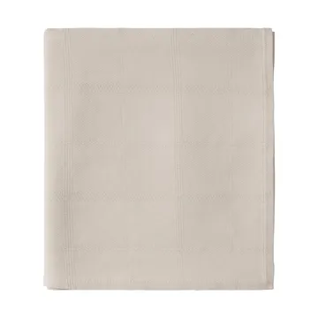 Checked Jacquard Überwurf 160x240 cm - Light beige - Lexington