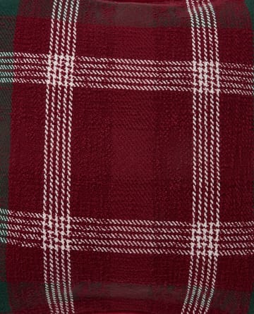 Checked Kissenbezug aus recycelter Baumwolle 50x50 cm - Red-green-white - Lexington