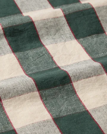Checked Leinen/Baumwolle Küchenhandtuch 50x70 cm - Grün-Hellbeige-Rot - Lexington