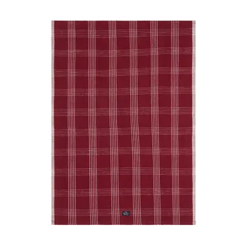 Checked Leinen/Baumwolle Küchenhandtuch 50x70 cm - Red-white - Lexington