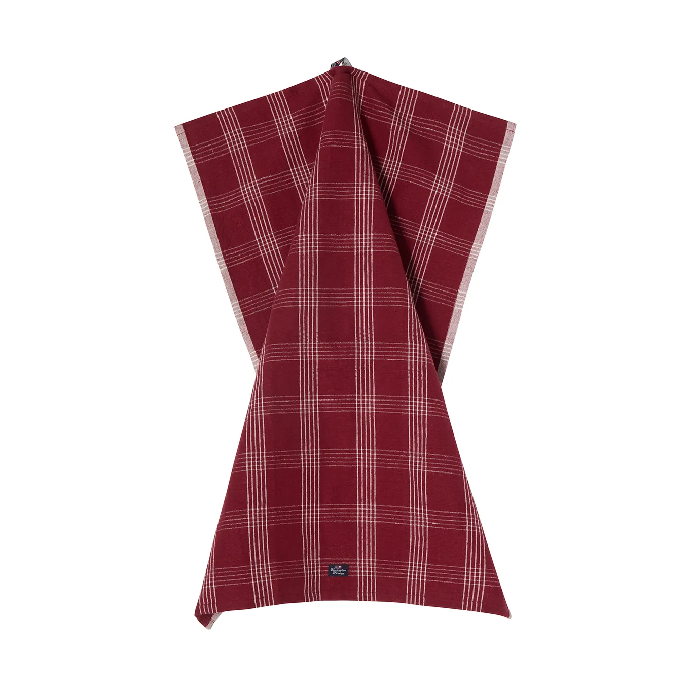 Checked Leinen/Baumwolle Küchenhandtuch 50x70 cm, Red-white Lexington