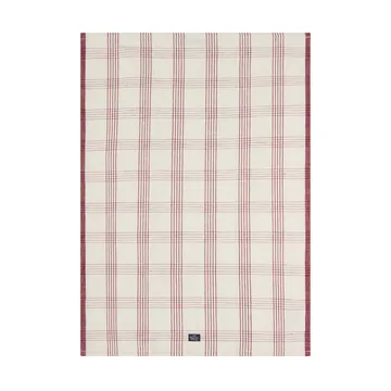 Checked Leinen/Baumwolle Küchenhandtuch 50x70 cm - White-red - Lexington