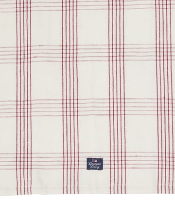 Checked Leinen/Baumwolle Küchenhandtuch 50x70 cm - White-red - Lexington