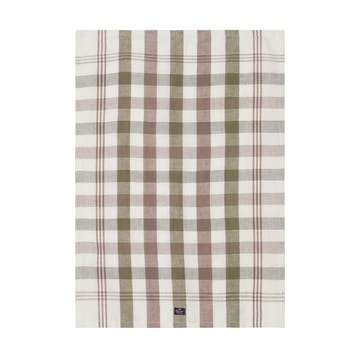 Checked Linen/Cotton Küchenhandtuch 50x70 cm - Olive - Lexington