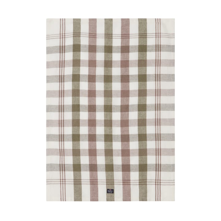 Checked Linen/Cotton Küchenhandtuch 50x70 cm, Olive Lexington