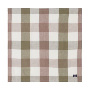 Checked Linen/Cotton Stoffserviette 50x50 cm - Olive - Lexington