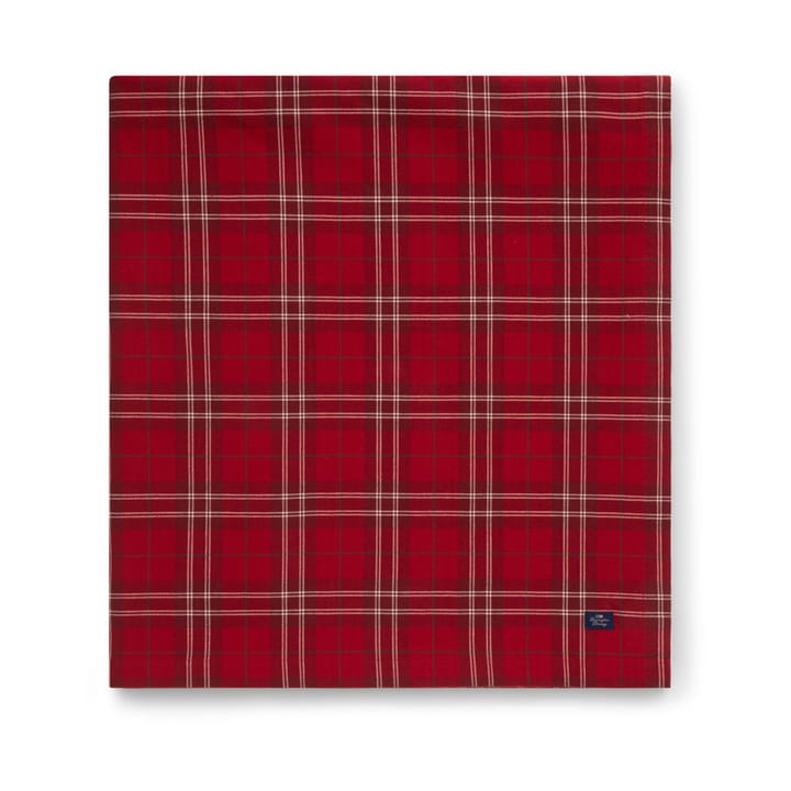 Checked Organic Cotton Oxford Tischdecke 180 x 180cm, Red-beige-green Lexington