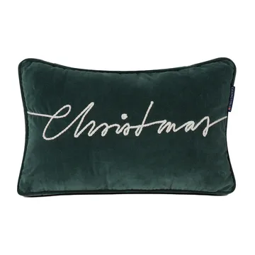 Christmas Cotton Velvet Kissen 30 x50 cm - Green - Lexington