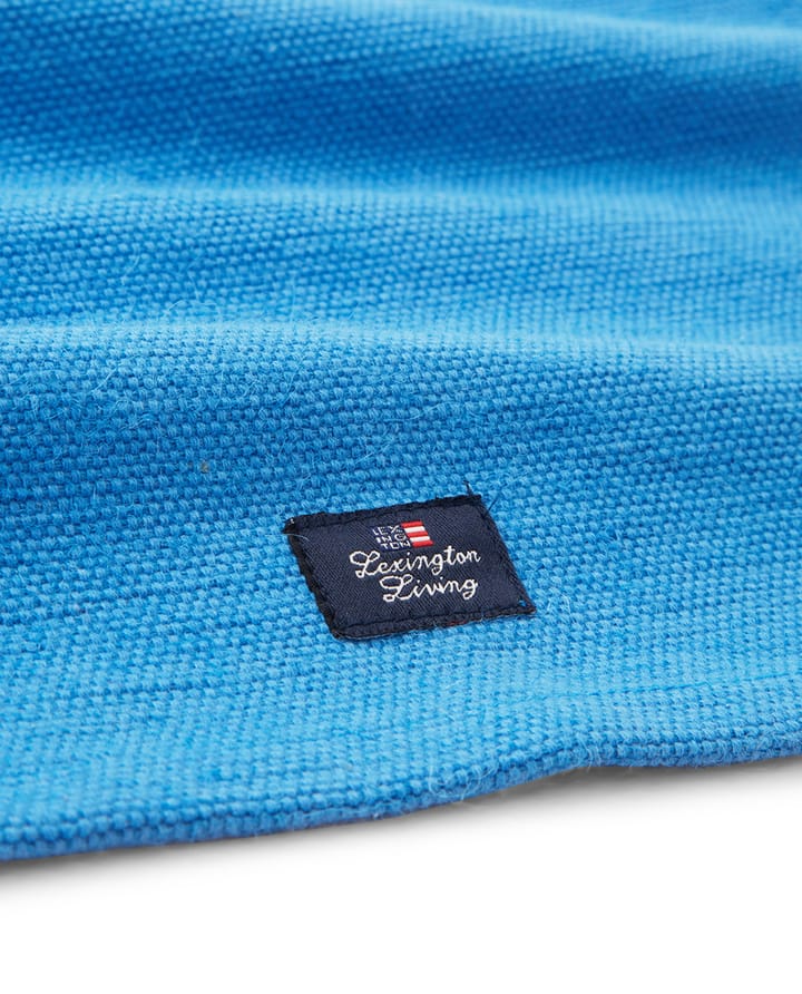 Cotton Jute Placemat with Side Stripes 40 x 50cm, Blau-weiß Lexington