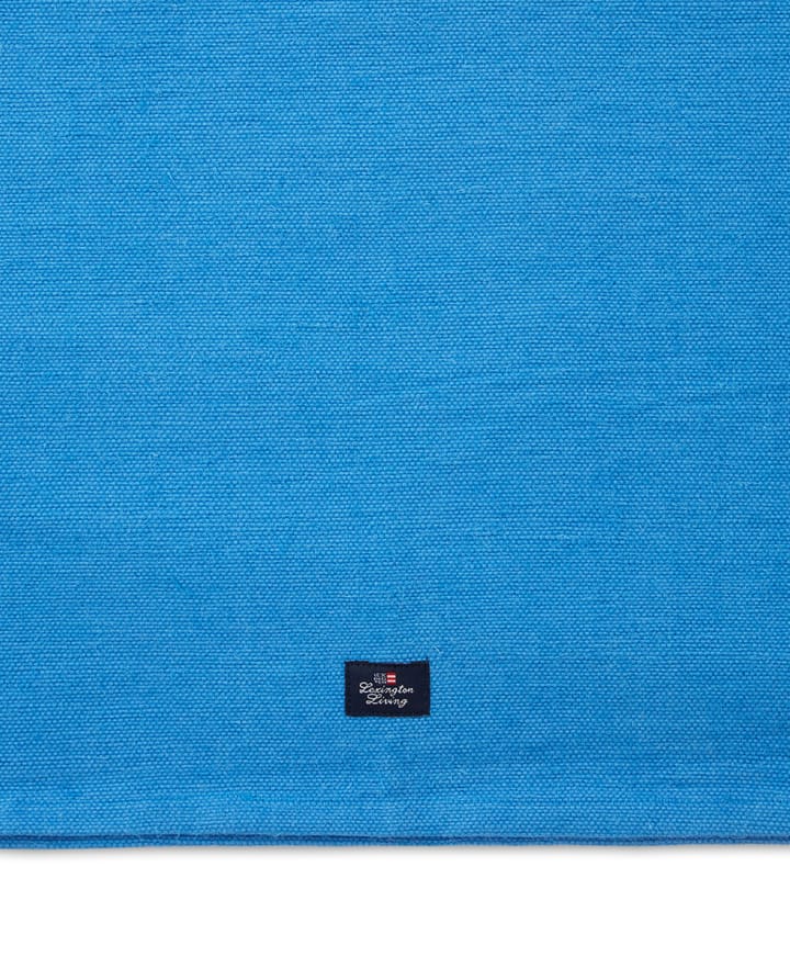Cotton Jute Runner with Side Stripes 50 x 250cm, Blau-weiß Lexington