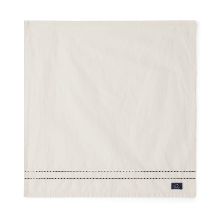 Cotton Linen Stoffserviette stitches 50x50cm - Off-white - Lexington