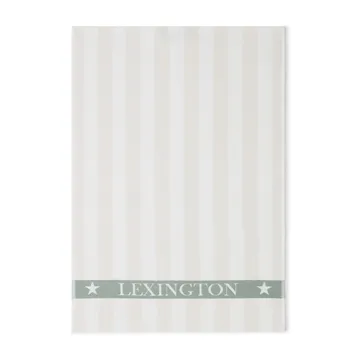Cotton Terry Logo Geschirrtuch 50 x 70cm - Light beige-white-green - Lexington