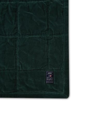 Cotton Velvet gesteppte Tagesdecke 160 x 240 cm - Green - Lexington