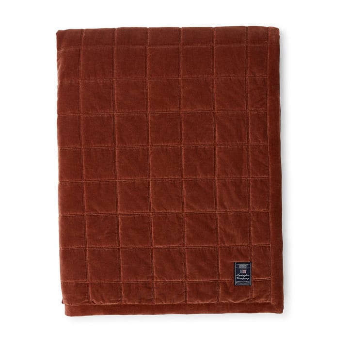 Cotton Velvet gesteppte Tagesdecke 160 x 240 cm - Rustic Brown - Lexington