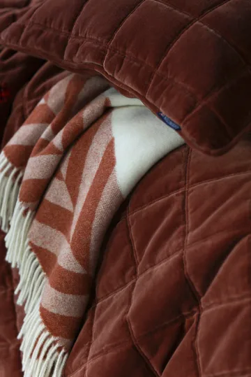 Cotton Velvet gesteppte Tagesdecke 160 x 240 cm - Rustic Brown - Lexington