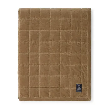 Cotton Velvet gesteppte Tagesdecke 160 x 240 cm - Walnut - Lexington