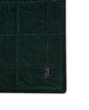Cotton Velvet gesteppte Tagesdecke 240 x 260 cm - Green - Lexington