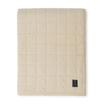 Cotton Velvet gesteppte Tagesdecke 240 x 260 cm - Light beige - Lexington