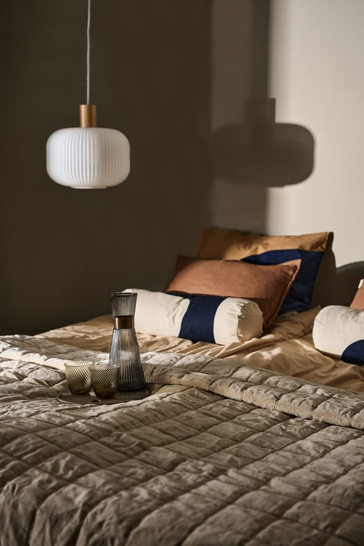 Cotton Velvet gesteppte Tagesdecke 240 x 260 cm, Light beige Lexington
