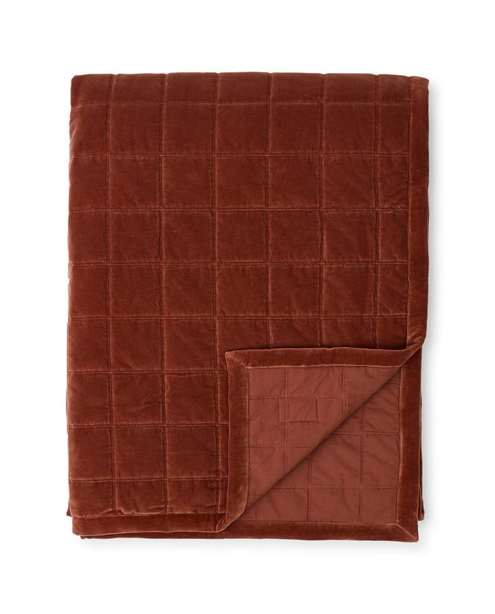 Cotton Velvet gesteppte Tagesdecke 240 x 260 cm, Rustic Brown Lexington