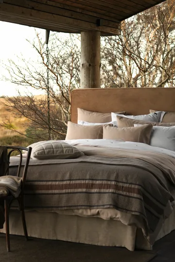 Cotton Velvet gesteppter Kissenbezug 50 x 50cm - Light beige - Lexington