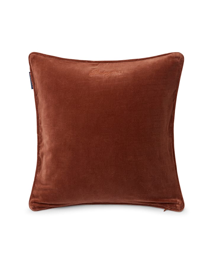 Cotton Velvet gesteppter Kissenbezug 50 x 50cm, Rustic brown Lexington