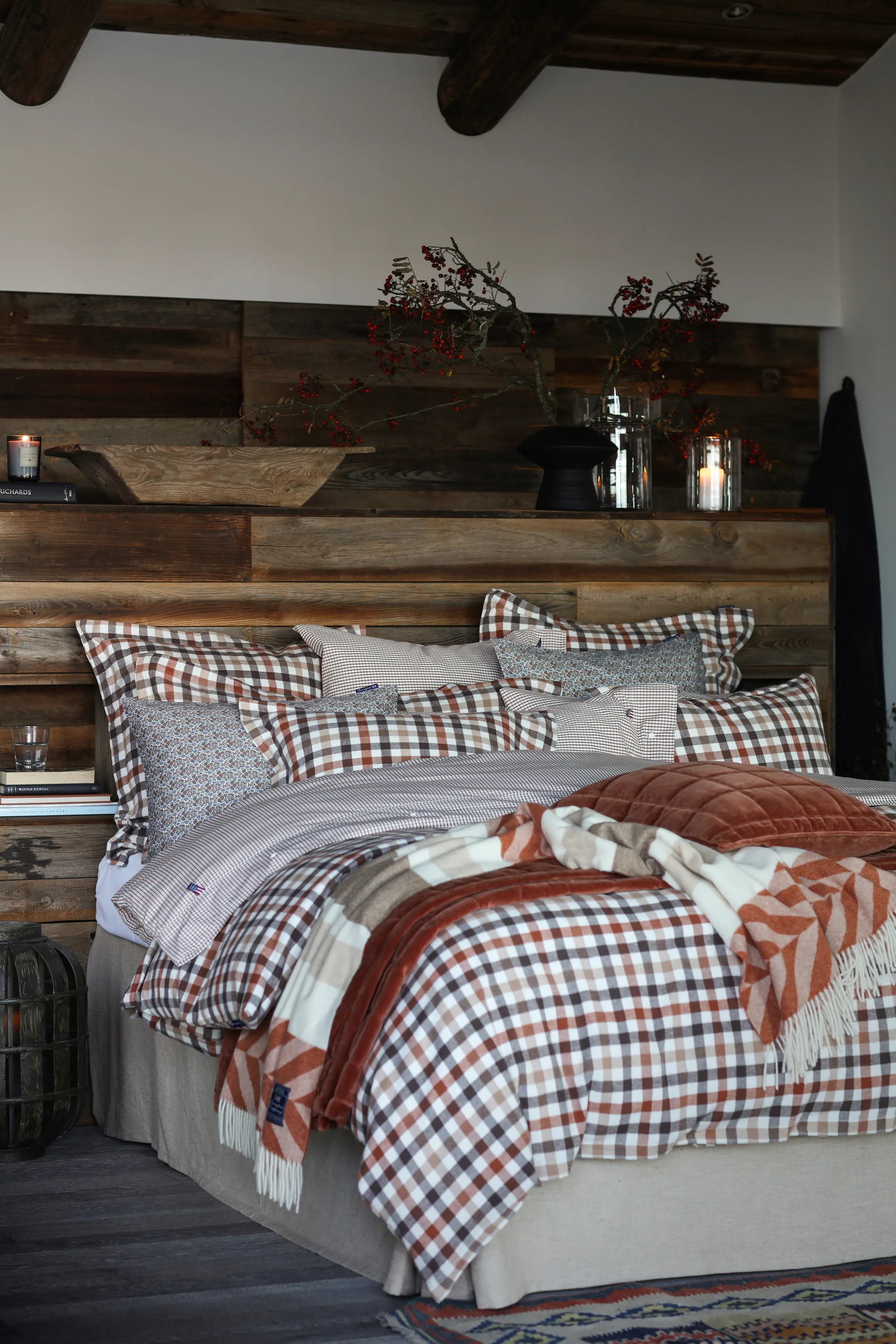 Cotton Velvet gesteppter Kissenbezug 50 x 50cm, Rustic brown Lexington