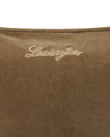 Cotton Velvet gesteppter Kissenbezug 50 x 50cm - Walnut - Lexington