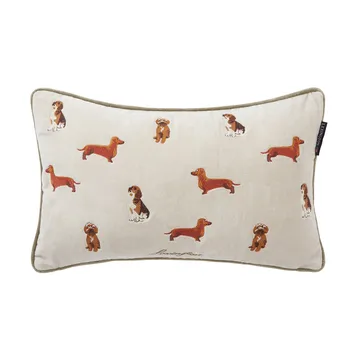 Dogs Organic Cotton Velvet Kissen 30x50 cm - Light beige - Lexington