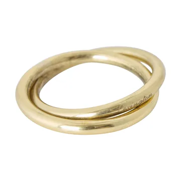 Doppelring Messing Serviettenring - Gold, Ø4 cm - Lexington