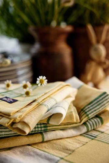 Easter Linen/Cotton Geschirrtuch 50x70 cm - Yellow-green - Lexington