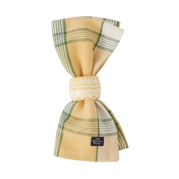 Easter Linen/Cotton Stoffserviette 50x50 cm, Yellow-green Lexington