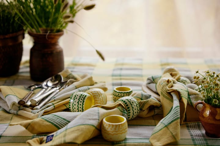 Easter Linen/Cotton Tischdecke 150x250 cm, Yellow-green Lexington