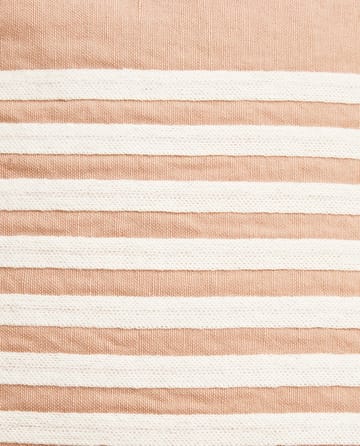 Emboidery Striped Linen/Cotton Kissenbezug 50x50 cm - Beige-white - Lexington