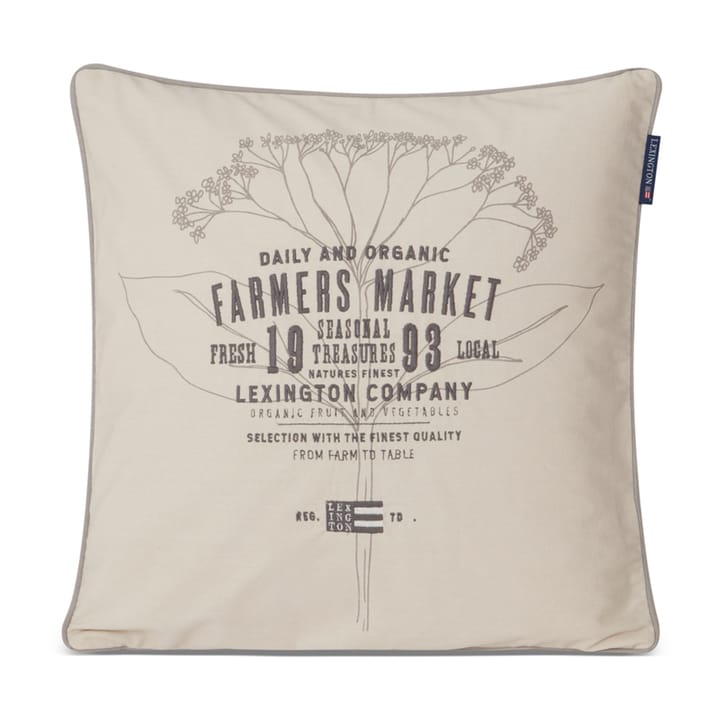 Farmers Market Kissenbezug 50 x 50cm - Beige - Lexington