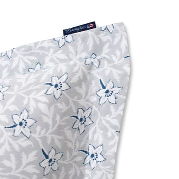 Flower Print Cotton Sateen Kissenbezug 50 x 60cm - Grau-blau - Lexington