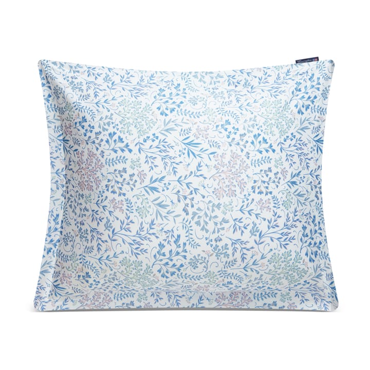 Flower Printed Cotton Sateen Kissenbezug 50 x 60cm - Blau - Lexington