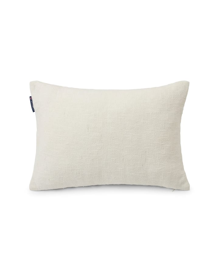 Gestreiftes Baumwollkissen 40 x 60 cm, Beige/Gray Lexington