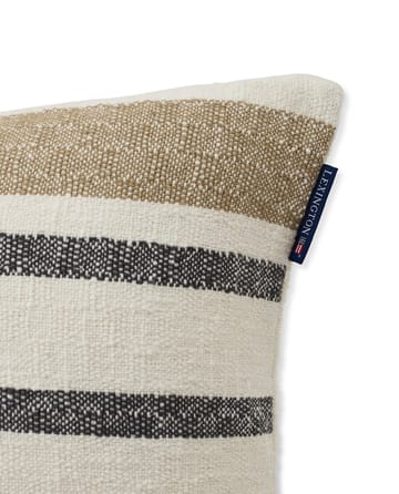 Gestreiftes Baumwollkissen 40 x 60 cm - Beige/Gray - Lexington