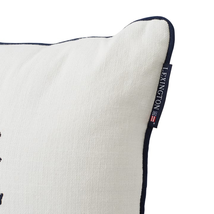 Gone To The Beach Canvas Kissenbezug 30 x 40cm - White-dark blue - Lexington